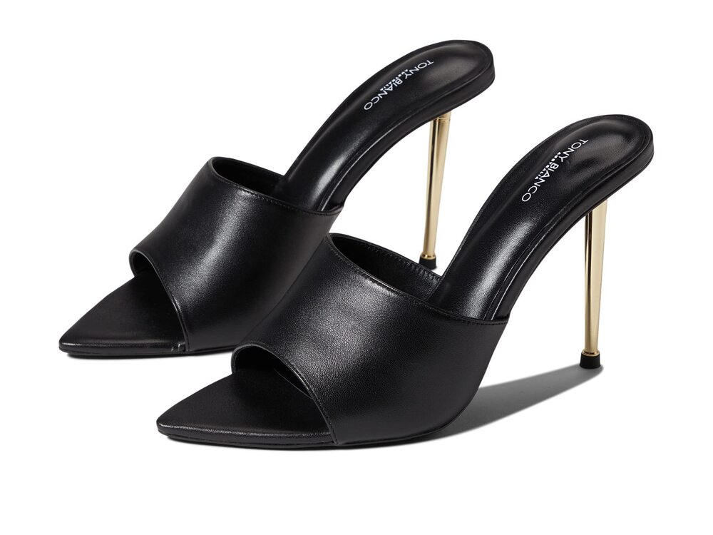 NWT Tony Bianco Mylo Heel - Blk Nappa 7.5